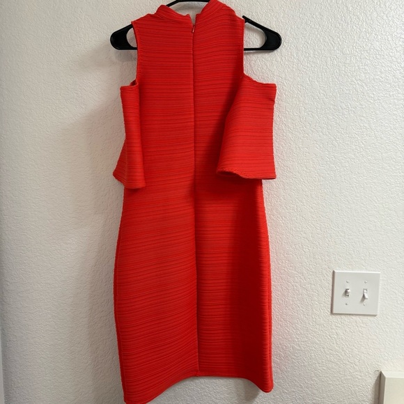 Shoshanna Fillmore Dress Bright Orange Size 6 - Picture 3 of 5